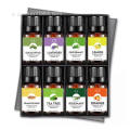 Set olio essenziale superiore con etichetta privata all&#39;ingrosso 8x10ml